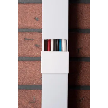 Соединитель (60х40) (4 шт) Plast PROxima белый