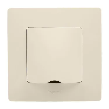 Вывод кабеля IP21 Etika с зажимом для кабеля слоновая кость