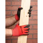 Перчатки PROFI нейлоновые с рельефным латексом