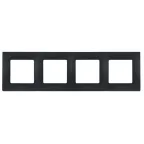 ETIKA Рамка 4 поста антрацит