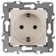 Розетка 2P+E Schuko, 16A-250В, Эра12, слоновая кость, 12-2101-02