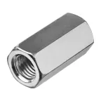 Гайка DIN6334 М6 удлиненная соединительная оцинкованная (6 шт)