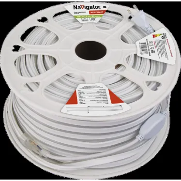 Лента светодиодная LEDх92/м 1м 9Вт/м 220В IP67 красный