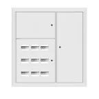 Щит этажный 9 кв. RAL9003 3 окна в ряд по гориз. (1000х950х150) EKF PROxima