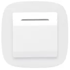 Valena LIFE/ALLURE Лицевая панель для выключателя электронного с ключом-картой Белая