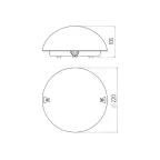 Светильник пластик, пл-н пластик, под лампу с цоколем Е27 НБП 06-60-001