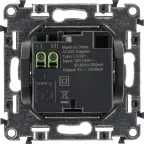 Зарядное устройство Valena ALLURE два USB-разъема 240В/5В 1500мА лицевая панель белое