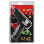 Термопистолет клеевой под стержень 11мм в комплекте 11мм х 7cм 2 шт. СИЛА SGG40-01 40Bт