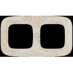 Valena ALLURE Рамка 2 поста Нарцисс золото универсальная