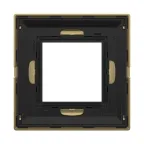 Рамка из металла, ''Avanti'', золотая, 2 модуля