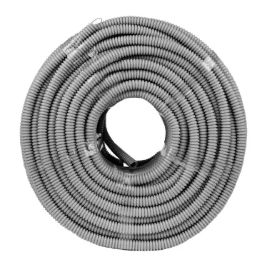 Труба гибкая 16мм с протяжкой серая (100м) Plast