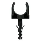 Крепеж-клипса с дюбелем черная д32 в малой упаковке (10шт/450шт уп/кор)