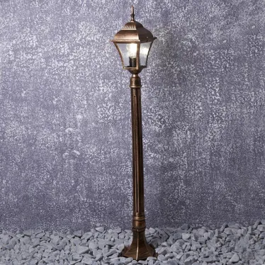 Светильник НТУ-60w столб Е27 IP44 черное золото