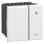 Mosaic Светорегулятор ECO 2 модуля без нейтрали 400Вт проводной белый (0)