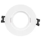 Встраиваемый светильник декоративный KL92 WH MR16/GU5.3 белый, пластиковый (MR16/GU5.3 в комплект не входит)