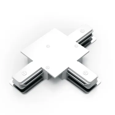 Коннектор для встраиваемого шинопровода осветительного (T) белый | TR136 | Gauss