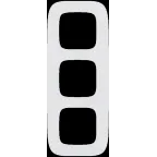 Valena ALLURE Рамка 3 поста белая универсальная