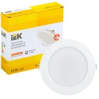 Светильник светодиодный встраиваемый ДВО 1613 белый круг 12Вт 3000К IP20