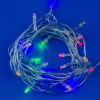 Гирлянда светодиодная   ULD-S0250-020/STA MULTI IP20  2,5м. 20 светодиодов. Разноцветный свет. шнур прозрачный. | UL-00005481 | Uniel