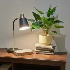 Светильник настольный 60W Цоколь Е27 Механический выключатель UML-B700 E27 BLACK Черный ТМ