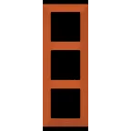 Valena LIFE Рамка 3 поста терракот универсальная