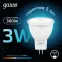 Лампа светодиодная LED 3Вт GU4 220В 4100К MR11 d35х45мм | 132517203 | Gauss