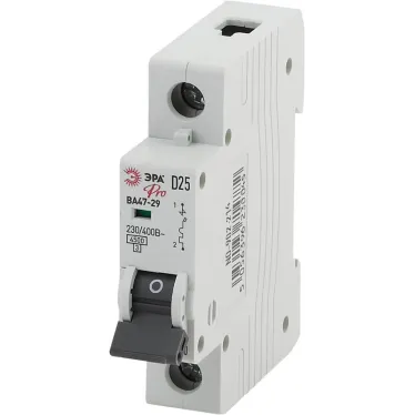 Автоматический выключатель ВА47-29 1Р 25А 4.5кА кривая D