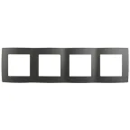 Рамка на 4 поста, Эра12, графит, 12-5004-12
