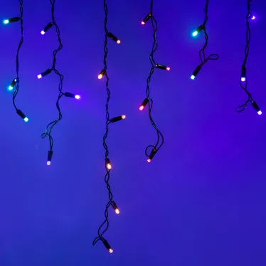 Светодиодная гирлянда ARD-EDGE-CLASSIC-2400x600-BLACK-88LED-LIVE RGB (230V, 6W) | 026015 | Arlight