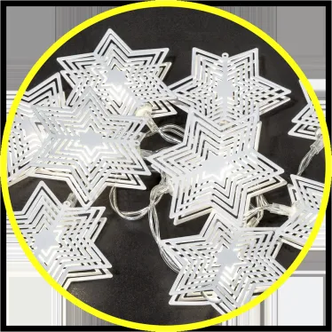 Гирлянда световая  NGF-D011-10СW-2AA-звездочки (металл) | 14206 | Navigator