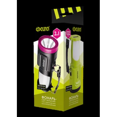 Фонарь аккумуляторный AccuF8-L1W/L24-bk (черн.)