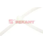 Хомут-стяжка кабельная нейлоновая 300x4,8 мм, белая, упаковка 100 шт, REXANT