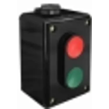 Пост кнопочный ПКЕ 02 на 2 кнопки 2НО+2НЗ черный 220В/380В