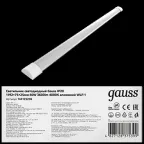 Светильник светодиодный ДПО 40 Вт 3600 лм 4000К AC 220В IP20 1192х75х25мм матовый опал WLF-1 Gauss