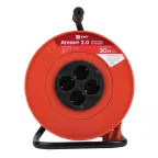 Удлинитель на катушке Атлант 2.0 4 гнезда 40м с заземлением ПВС 3x1.0 10А/2.2кВт PROxima