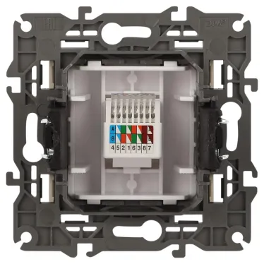 Розетка RJ45, Эра Elegance, сл.кость, 14-3107-02