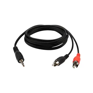 Аудио кабель 3.5 мм - 2 RCA, 1.5 м