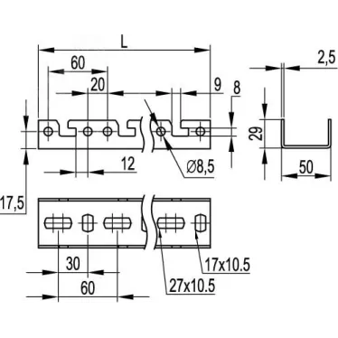 Трансформатор тока CT125 3000A, класс 0.2S, 30ВА