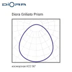 Светильник светодиодный  Griliato SE 60/8000 prism 8000лм 60Вт 4K IP40 0,98Pf 80Ra DL Kп«1| DGSE60-P-4K-DL | Diora