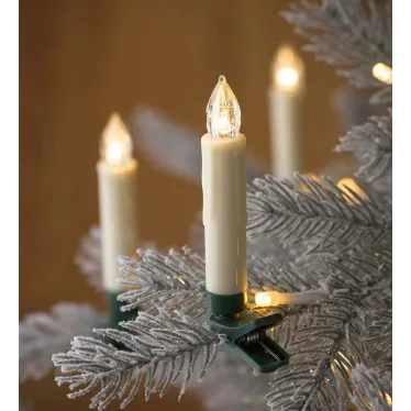 Гирлянда нить Свечи, теплый белый, 3,8 м, 220 V, длина провода 1,5 м, 20 LED, IP20 ЕGNIG - CAN