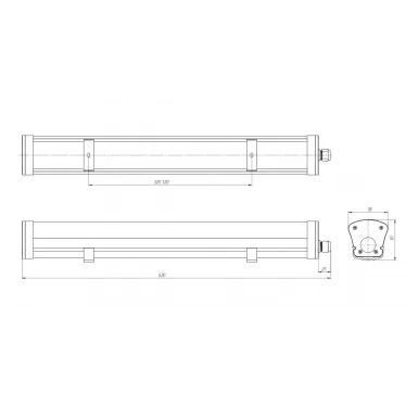 Светильник светодиодный LPO/LSP SE 20/2200 20Вт 2200Лм  4000K IP65 | DLPOSE20Mini-6-O-4K | Diora