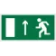Пиктограмма (Пластина) Напр. к эвакуационному выходу прямо (лев.) BL-3015.E12 для MITRA, NEXTRINO, RUMB, TERON | a12539 | Белый свет