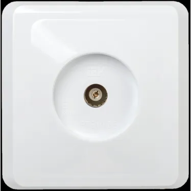 РТВ10-ВБ Розетка 1-ая телевиз. TV ВЕГА белый