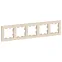 Рамка пятипостовая ATLASDESIGN универсальная бежевый