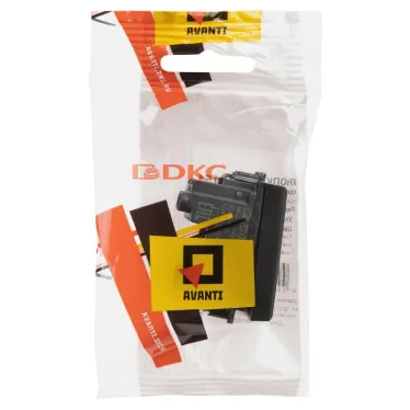 Avanti Кнопка модульная, , Черный матовый, 1 модуль