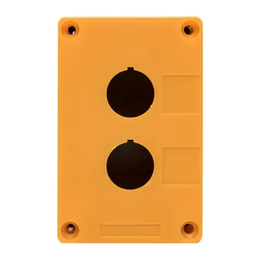 Корпус КП102 пластиковый 2 кнопки желтый