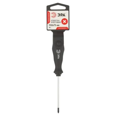 Отвертка PH 0х75 мм крестовая двухкомпонентная рукоятка