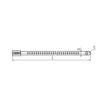 Стяжка стальная СКЛ-П (316) 12х600