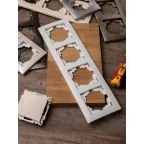 Валенсия рамка 4-местная белая