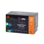 Гирлянда светодиодная  Нить Шарики d18мм, 5 м мультиколор,  ENIN - 18BM   220V, IP20 (36/648) | Б0047968 | ЭРА